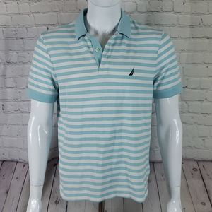 Nautica Size Medium Classic Fit Performance Deck Polo Shirt